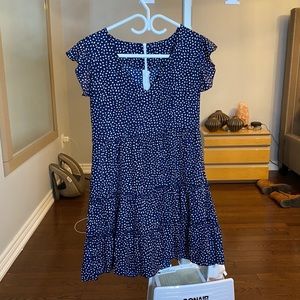 Navy blue barbie doll dress